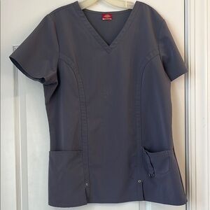 Dickies Grey Scrub Top